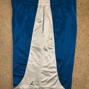 Blue Jordan Shorts with White Sides